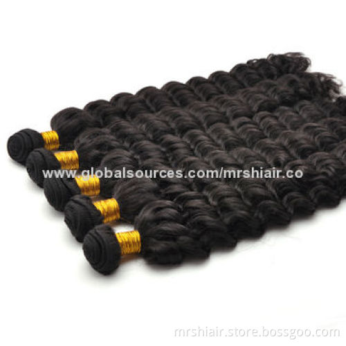 22-inch Natural Color Water Wave Unprocessed Brazilian Virgin Hair Extensions
